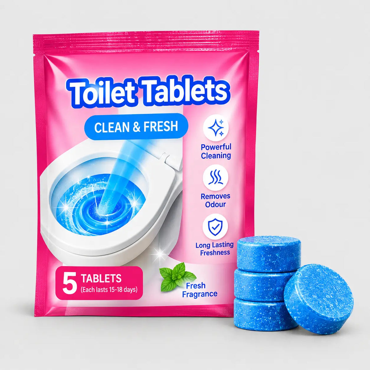 Toilet Cleaning Tablets – Clean & Fresh